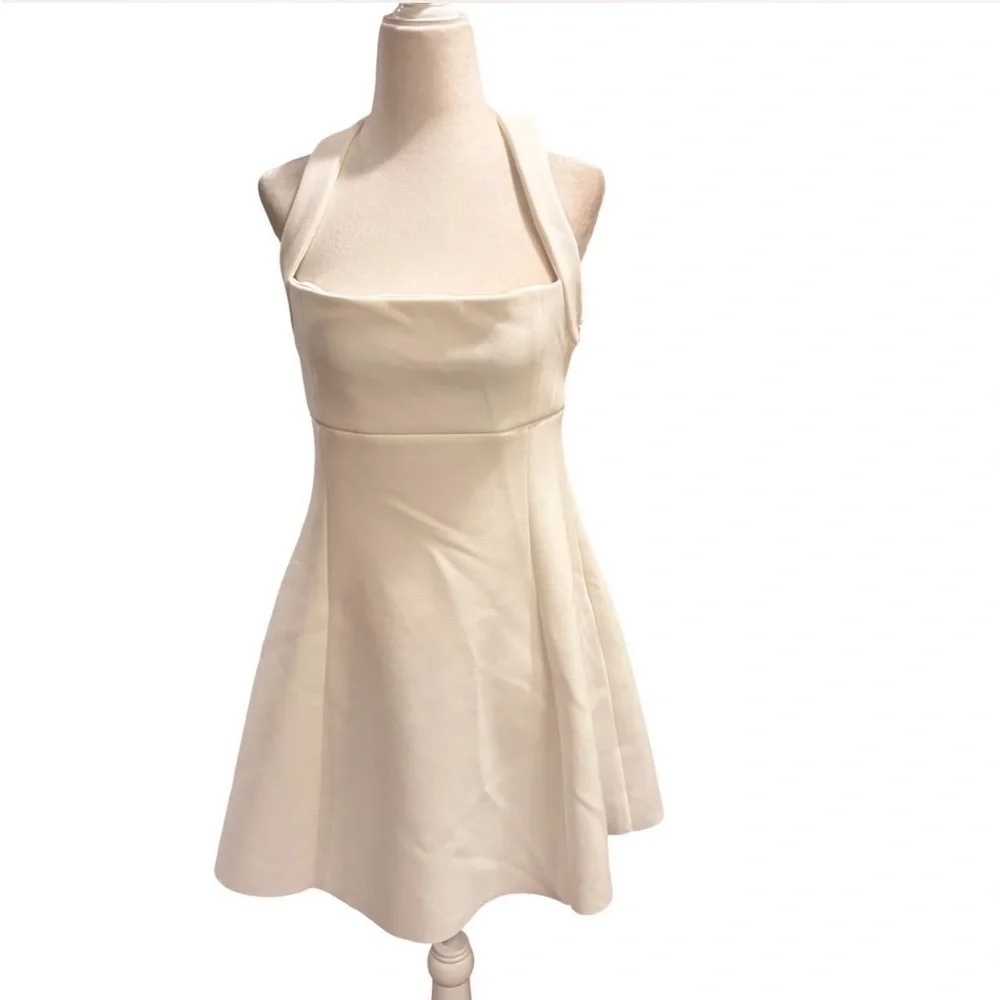 Princess  Polly Allyn White Mini Halter Dress - Picture 2 of 10